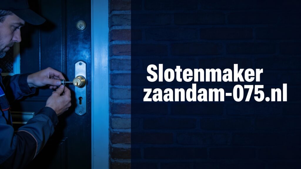 Slotenmaker voor vve’s en woningcorporaties herstelt defect slot bij portiekflat in Zaandam