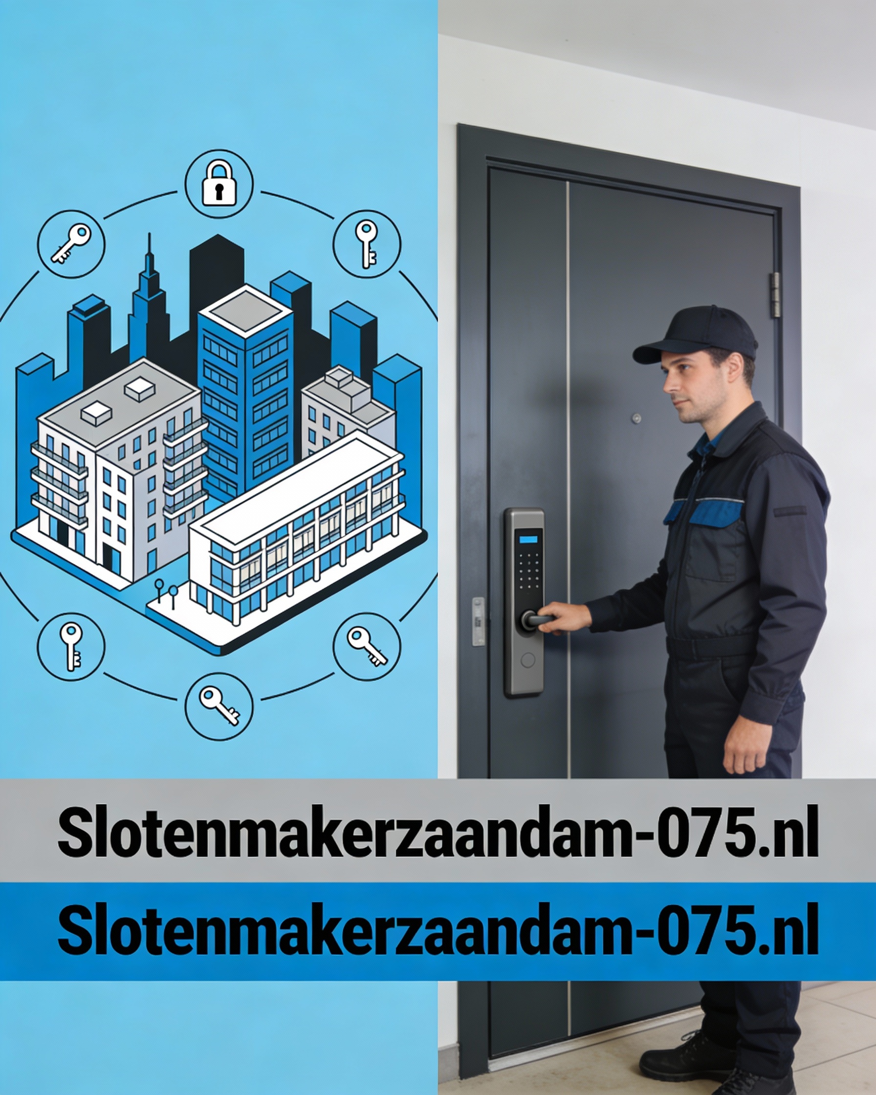 Slotenmaker voor vve’s en woningcorporaties beheert toegangscontrole bij appartementencomplex in Zaandam